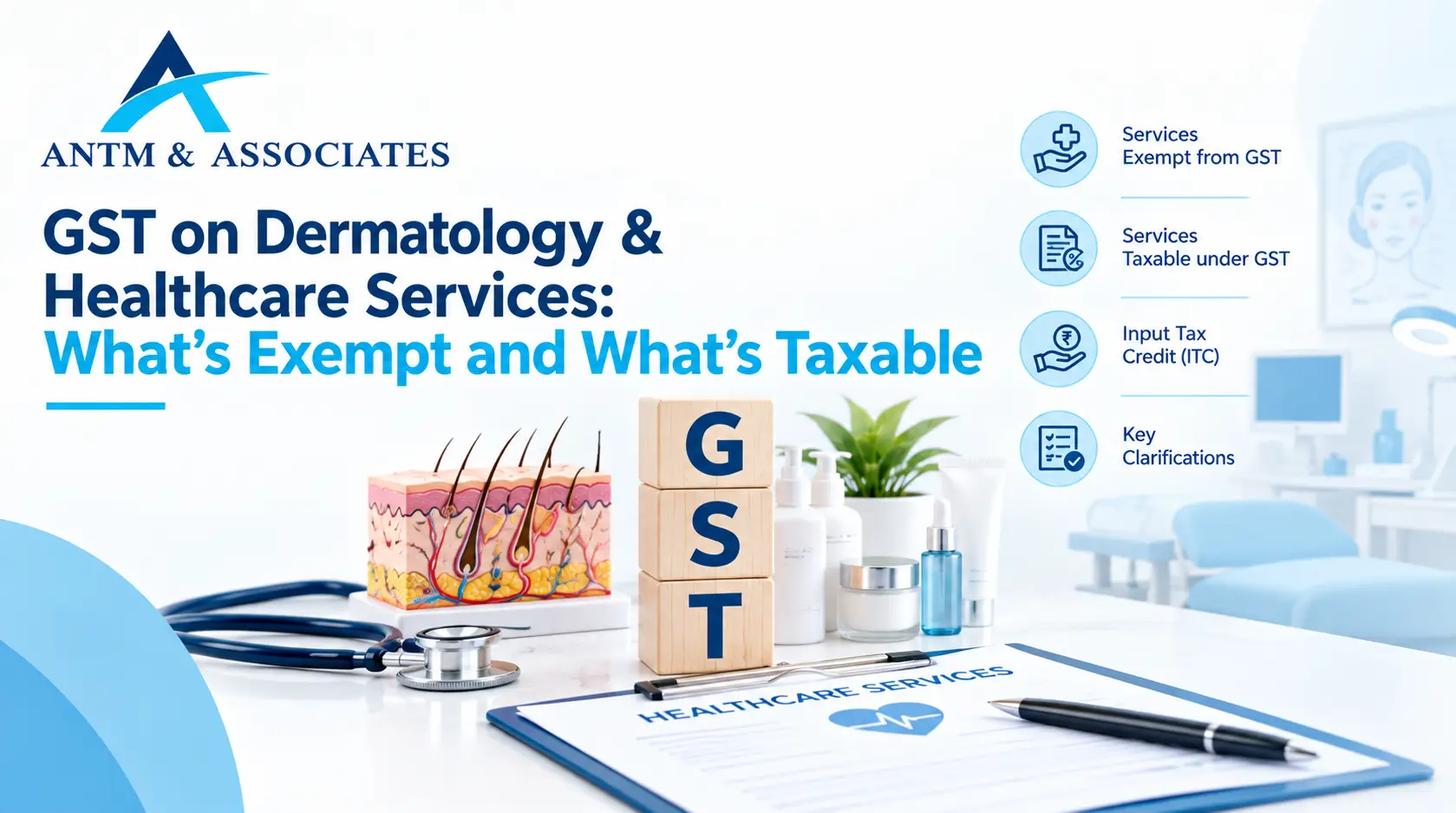GST on Dermatology & Healthcare Services: What’s Exempt and What’s Taxable